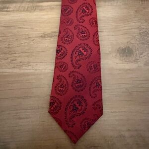 Elegant Red Batman Paisley Men's Tie
